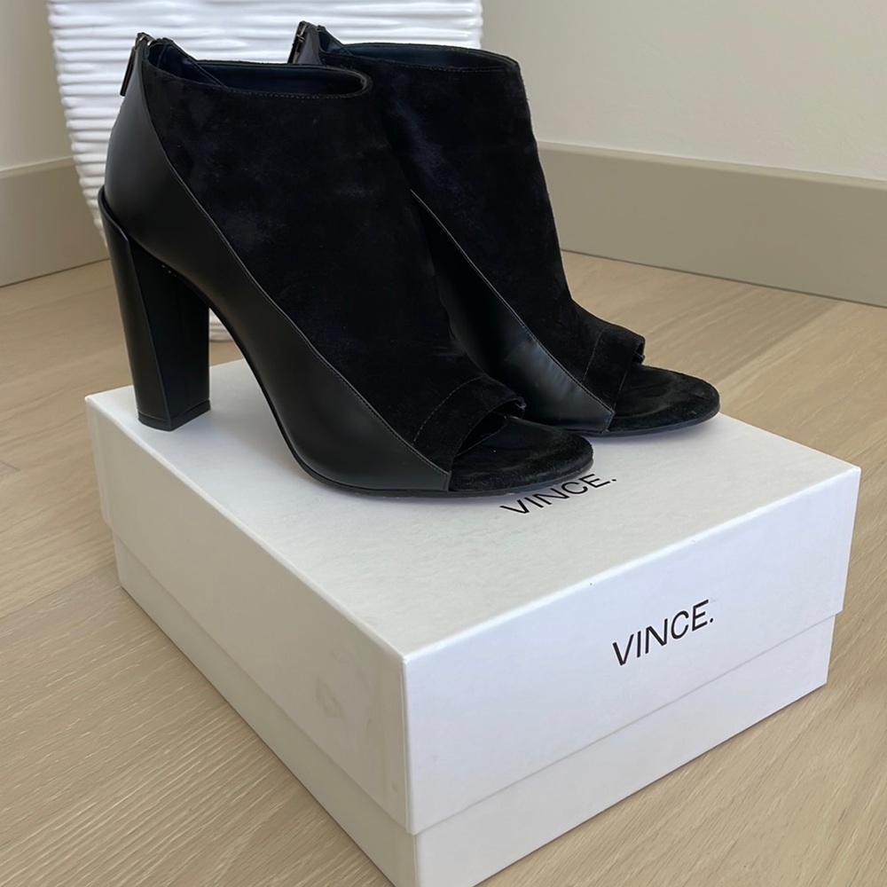 Vince Peep Toe Bootie